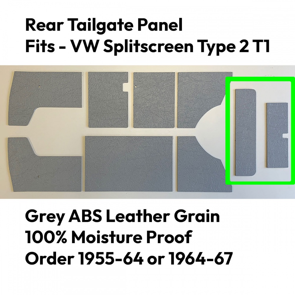 モトラシート Split Screen ABS Rear door panel Grey Leather Grain. - Madmatz